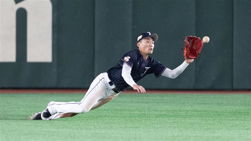 味全龍外野手郭天信。(圖/中華職棒大聯盟提供)