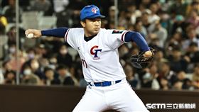 ▲台北大巨蛋測試賽，亞錦賽培訓隊先發投手曾仁和。（圖／記者劉彥池攝影）