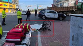 桃園,中壢,砂石車,腳踏車,爆頭,內輪差,擦撞,