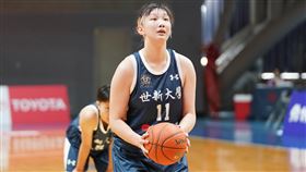 世新大學趙云楓斬獲「雙二十」28分20籃板。（圖／大專體總提供）