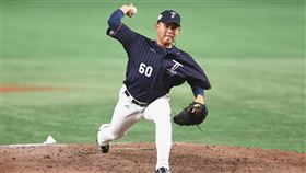 ▲曾峻岳對韓國的比賽後援1局被敲1安打1保送1暴投，沒有失分。（圖／中華職棒大聯盟提供）