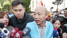 ▲韓國瑜出席侯友宜總統暨立法委員候選人林金結三峽聯合競選總部成立大會 