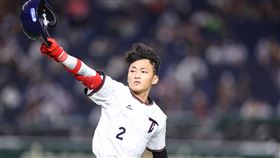 ▲郭天信在9局下半敲出再見安打，台灣擊退澳洲拿下亞冠賽第3名。（圖／中華職棒大聯盟提供）