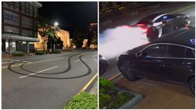 燒胎,新竹市議會,甩尾,冒煙（圖／翻攝畫面）