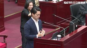 ▲蔣萬安市議會專題報告