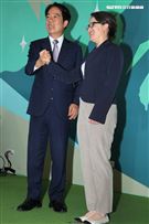 賴清德宣布副手蕭美琴互動合影。（圖／記者邱榮吉攝影）