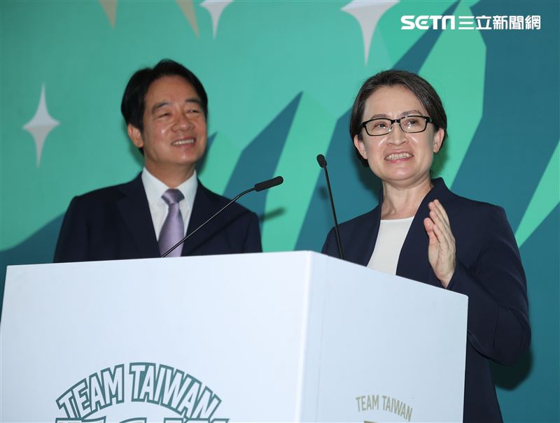 賴清德宣布副手蕭美琴。（圖／記者邱榮吉攝影）