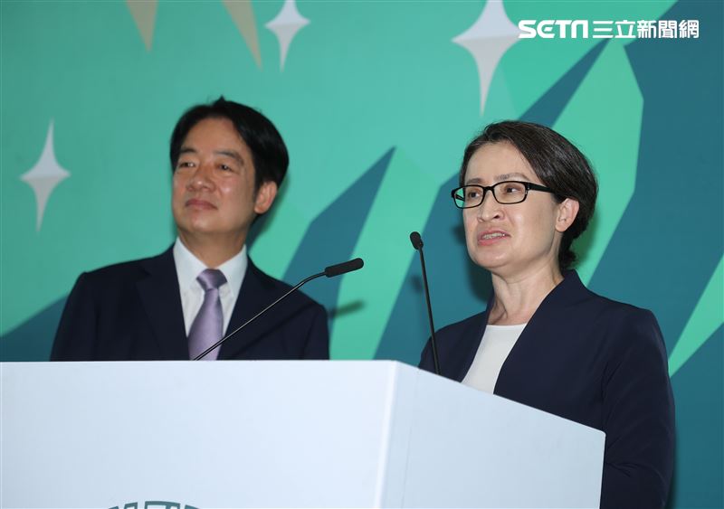 賴清德宣布副手蕭美琴。（圖／記者邱榮吉攝影）