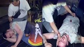 舞孃搶客變20女大亂鬥，泰國芭達雅，紅燈區，慘被打趴（圖／翻攝自推特）
