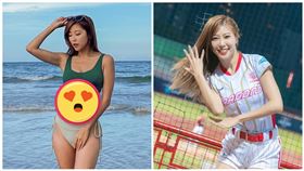 ▲小龍女總監Amis泳裝辣秀南半球和腹肌。（圖／Amis提供）