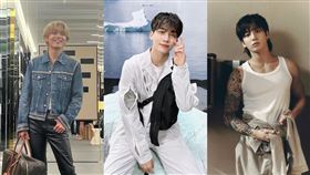 ▲V、淨漢、柾國。（圖／翻攝自X，IG）