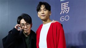 《年少日記》導演卓亦謙（左）、男主角盧鎮業。（圖／金馬執委會提供）