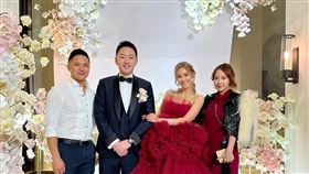 賴薇如男友Royal（左起）、林知蔚、盧芃宇、賴薇如（圖／翻攝自臉書）