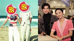 陳柏霖（左）和桂綸鎂（右）在活動上合體。