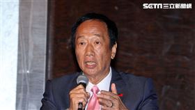 郭台銘稍早抱怨君悅飯店會談「完全超出劇本」。（圖/記者邱榮吉攝影）