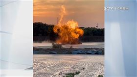 今年第三度！萬丹泥火山再度噴發　泥漿衝逾2公尺高