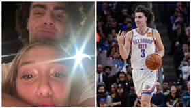 ▲雷霆後衛基迪（Josh Giddey）被爆交往未成年女高中生。（圖／翻攝自wstgoat7推特／美聯社／達志影像）