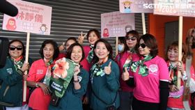 立委候選人林靜儀烏日掃街。（圖／林靜儀競辦提供）