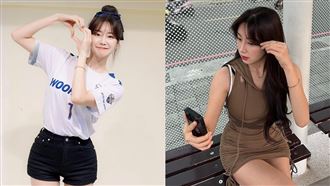 台鋼安芝儇秀打技！100公分長腿超吸睛