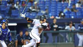 ▲黃勇傳敲出2支安打都帶著打點，單場2安2打點。（圖／中華職棒提供）