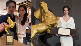 「最美監製」金百倫昨現身金馬獎紅毯，美貌氣質不輸女明星。（圖／翻攝自金百倫IG）