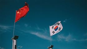 中國，韓國，國旗。（示意圖／翻攝自Pixabay）