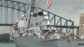 美軍哈伯號（USS Hopper, DDG-70）飛彈驅逐艦遭指未經中國政府批准闖入中國西沙領海。（圖／美聯社／達志影像）