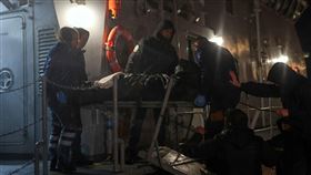 希臘愛情海萊斯伯斯島附近有一艘貨輪因為故障而沉沒（圖／路透社／達志影像）