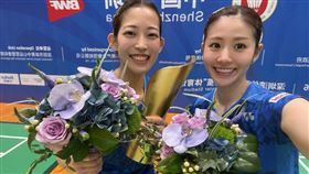 ▲日本羽球女雙好手志田千陽（右）被中國瘋狂粉絲跟拍、騷擾。（圖／翻攝自志田千陽IG）