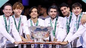 義大利隊相隔47年再奪台維斯盃冠軍。（圖／翻攝自台維斯盃X）