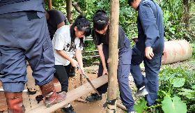 基隆市八斗高中社團課  師生建造原民