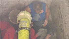 桃園,污水槽,有機溶劑,暈倒（圖／翻攝畫面）