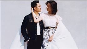 張艾嘉獨子王令塵將於周六迎娶超模，日前為時尚雜誌拍攝的婚紗寫真搶先曝光。（圖／翻攝自《新視線》微博）