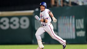 ▲U23培訓隊小巨人陳致語7局敲出追平分陽春砲。（圖／中華職棒提供）