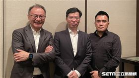 （左起）全達總經理羅子亮、大宇資董事長凃俊榮、達拉電總經理廖恩德。（圖／記者王翊綺攝影）