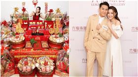 《封神榜》男星訂婚排場超狂！9套純金妻看傻：龍鳳鐲跟流星錘一樣大。湯洛雯　圖／翻攝自IG