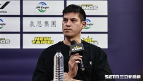 ▲東超聯賽，新北國王球員楊敬敏出席賽後記者會。（圖／記者劉彥池攝影）