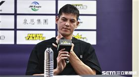 ▲東超聯賽，新北國王球員楊敬敏出席賽後記者會。（圖／記者劉彥池攝影）