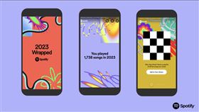 Spotify公佈2023年度回顧排行榜，並推出多樣個人化體驗，讓使用者回顧自己一年來的最愛音樂。（圖／Spotify提供）