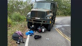 桃園,軍用卡車,機車,車禍,逆向