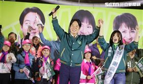 謝佩芬造勢，賴清德站台。（圖／記者邱榮吉攝影）