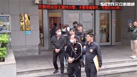 新北林姓角頭率眾跟拍偷情男女，並找來林姓偵查佐查詢個資，藉以勒索百萬元。（圖／翻攝畫面）