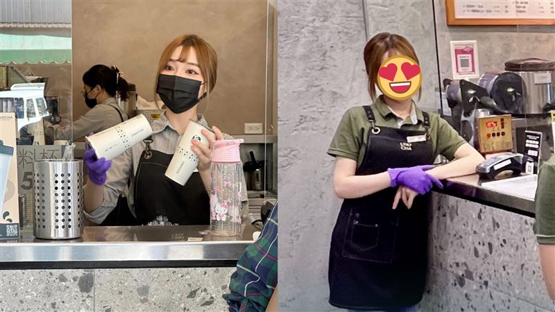 高雄手搖店正妹店員爆紅　無口罩照片曝光