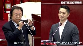 ▲王世堅質詢蔣萬安送倒數計時器