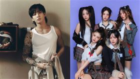 ▲BTS（防彈少年團）成員柾國，NewJeans。（圖／翻攝自X，IG）