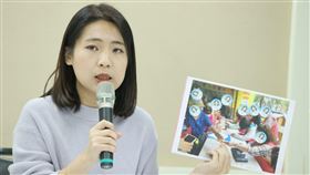 ▲送麵線檢舉，徐巧芯出面說明（圖／記者邱榮吉攝影）