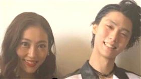 ▲羽生結弦，末延麻裕子。（圖／翻攝自微博）