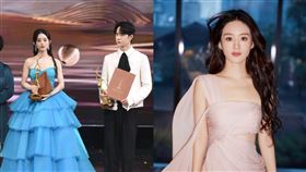 ▲趙麗穎，王一博。（圖／翻攝自微博）