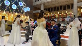 台鐵舉辦聯合結婚典禮，邀請24對新人參與。（圖／記者楊晏琳攝影）
