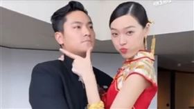 張艾嘉獨子王令塵（Oscar）與29歲的中國超模游天翼結婚。（圖／翻攝IG）